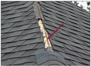 To avoid leakage if the hip or ridge shingles blow off, the underlayment should be lapped over the hip and ridge, unless there is a ridge vent. 