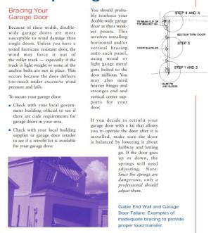 Bracing Your Garage Door. 
