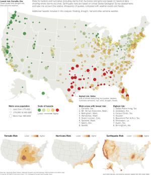 Tornado, Hurricane, and Earthquake Risk Profile of 379 U.S. Urban Areas