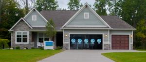 Cobblestone Homes built this custom home in the cold climate in Midland, MI, and certified it to DOE Zero Energy Ready Home specifications in 2014. 