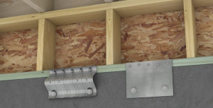 Correct seismic retrofit hardware for securing the sill plate to foundation wall 