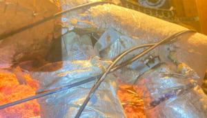 This duct became disconnected from the trunk duct because the duct take-off was poorly installed.