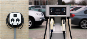 Some L2 EV chargers are dual-port, allowing two EVs to be charged from one EV charger.