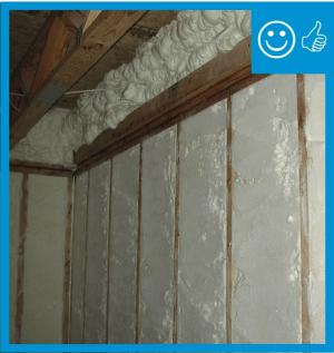 RESNET Grade I installation of spray foam insulation