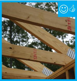 Right – The framing allows for required insulation depth.