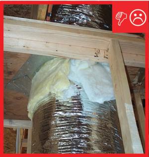 Wrong – Fibrous insulation does not air seal