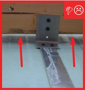 Wrong – This seam along a common wall is not air sealed. 