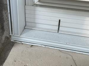 Permanent exterior low-E storm windows include weep channels in the bottom leg of the frame to allow for drainage 