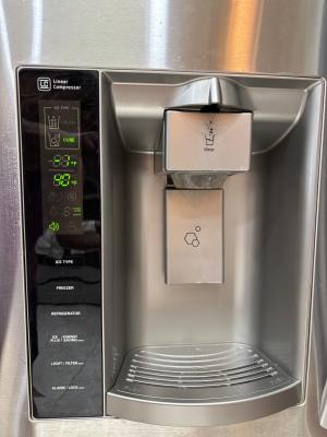 Some refrigerators have external digital displays that show settings in terms of temperature .