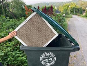 Dispose of used filters in the garbage or purchase washable, reusable filters if desired and available for your furnace or air handler.