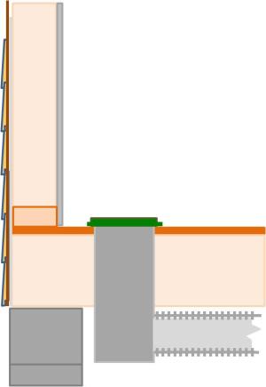 Install supply registers in floors or ceilings to avoid routing ducts through exterior walls
