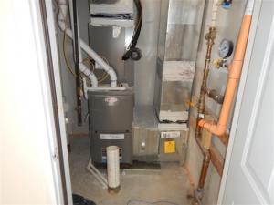 Right - All seams in the HVAC equipment and ductwork are sealed with mastic; because the HVAC equipment is in the garage, it is an air-sealed closet.