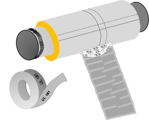 Pull the insulation and outer liner of the flex duct over the collar to come in full contact with the liner and insulation of the trunk line or fitting and tape in place