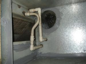 Manually seal around the return plenum