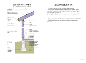 IECC Climate Zone 3A: SIP Roof, SIP Wall, Stem Wall, Slab on Grade