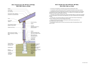 IECC Climate Zone 3B: SIP Roof, SIP Wall, Stem Wall, Slab on Grade 