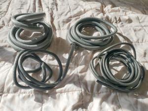 Closed-cell foam backer rod comes in various widths and is used to air seal and provide a backing for caulk and spray foam in the rough opening around an existing window