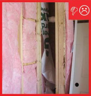 Wall missing air barrier
