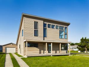 John Hubert Associates' built this custom home in the mixed-humid climate in North Cape May, NJ, and certified it to DOE Zero Energy Ready Home specifications in 2014. 