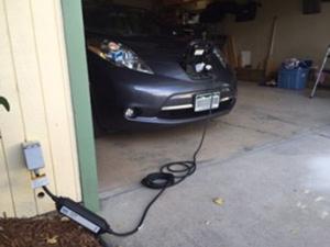 Level 1 electric vehicle chargers are typically portable and plug into a standard 120V wall outlet. 