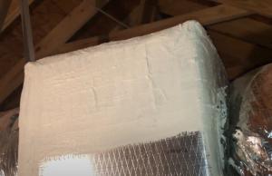 Apply a robust amount of UL-181 fiber reinforced duct sealant mastic paste to cover well past the edges of the tape.