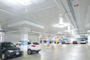 Heated recirculation plenum spaces can be installed in parking garages in cold climates to prevent pipes from freezing and warm the floor of occupied space directly above the garage. 