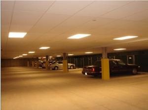 Right - This heated garage plenum has insulated ceiling tiles. 