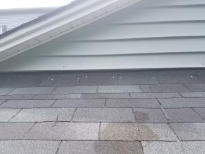 Wrong - Metal flashing should be used at wall-to-roof junctions.