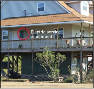 The preferred method for elevating electrical components