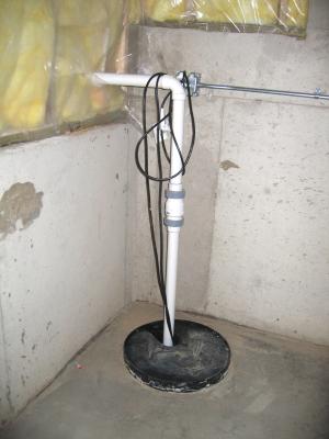 Properly sealed sump pump