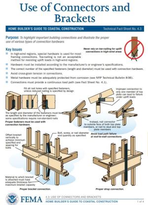 Right – Examples of framing connectors and brackets. 