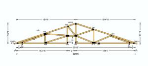 Specially designed roof trusses come with a two-foot by two-foot notch cut next to the center post providing space to install an insulated duct chase inside the home’s conditioned space but above the normal ceiling height.