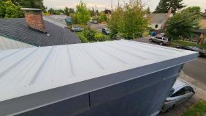 Right - This tiny house has a mono-sloped shed roof angled toward the sun to provide maximum space for solar panels. 
