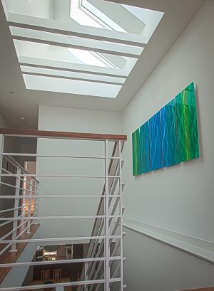 Skylights can bring natural daylight to interior spaces.