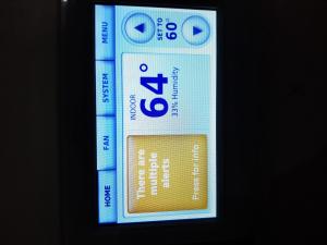 Wrong - Home owner has ignored system alerts on smart thermostat.