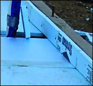 Properly installed rigid insulation