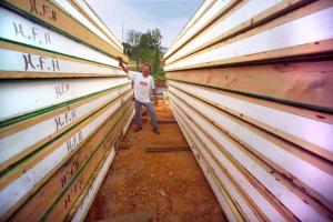 SIP panels should be stacked high, dry, and flat