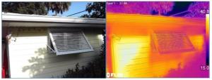 Landscaping and Bahama shutters can provide important shade for a designated cool room