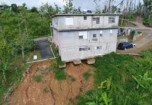 This home was incorrectly sited and supported too near a slope consisting of unstable soils.