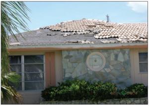 Poor installation can result in the loss of tile roofing in high wind regions, regardless of whether the tiles are attached with mortar, screws, nails, or foam adhesive. 