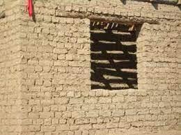 This home uses traditional adobe as a wall construction material.