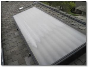 Integrated collector storage (ICS) on roof