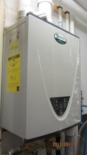 Compare gas tankless water heater efficiencies on the Energy Guide labels or look for the ENERGY STAR label