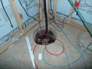 Install the sump pump