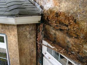 Improper flashing can allow rain water into walls, causing significant damage