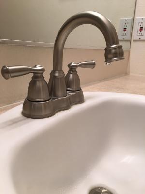Leaky faucets lead to wasted water.