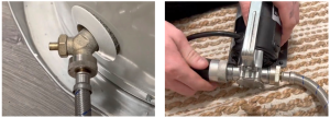 Use a transfer pump to quickly drain a water heater for repair or replacement by attaching a clothes washer hose to the drain valve of the water heater and the other end to the inlet of the transfer pump, and using a garden hose from the pump to a drain.