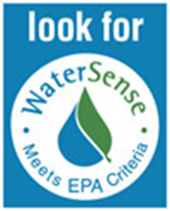 Look for this EPA WaterSense logo to find fixtures that meet WaterSense criteria.