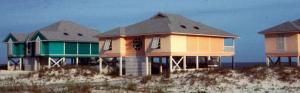 These homes have hurricane shutters to protect against high winds and to provide solar control. 