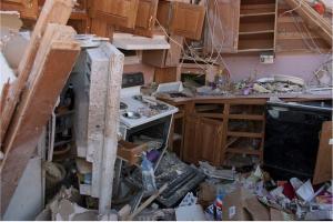 Wrong – The cabinets and drawers were not outfitted properly with mechanical or self-locking latches, causing them to swing open and spill their contents onto the floor. 
